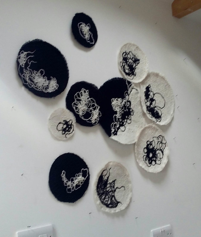 Units of Meaning wall mounted installation Grange Art Studio